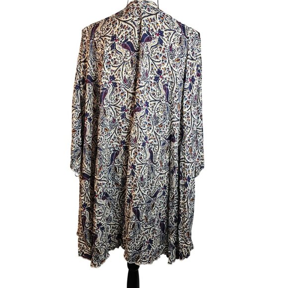 Intimately Free People Womens Sz Small Strappy Shoulder Robe Paisley Bells Boho - Picture 6 of 9